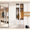 Large Mirror Full Length 34"x76", Floor Body Mirror with Stand, Metal Frame Wall-Mounted Vanity Mirror, Hanging Leaning