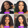 13x4 Short Bob Wig Human Hair Deep Wave 100% Brazilian Curly Human Hair Wigs Transparent Lace Front Wigs For Women Preplucked