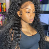 Deep Wave Frontal Wig Human Hair 13x4 Curly Human Hair Wig Transparent  Lace Wig 13x6 Water Wave Wigs 180 Density