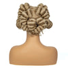 Natural Color 6Inch Transparent Full Lace Braided Wigs Short Cute Handmade Bantu Synthetic Braided Lace Wigs Knotless Braids Wig