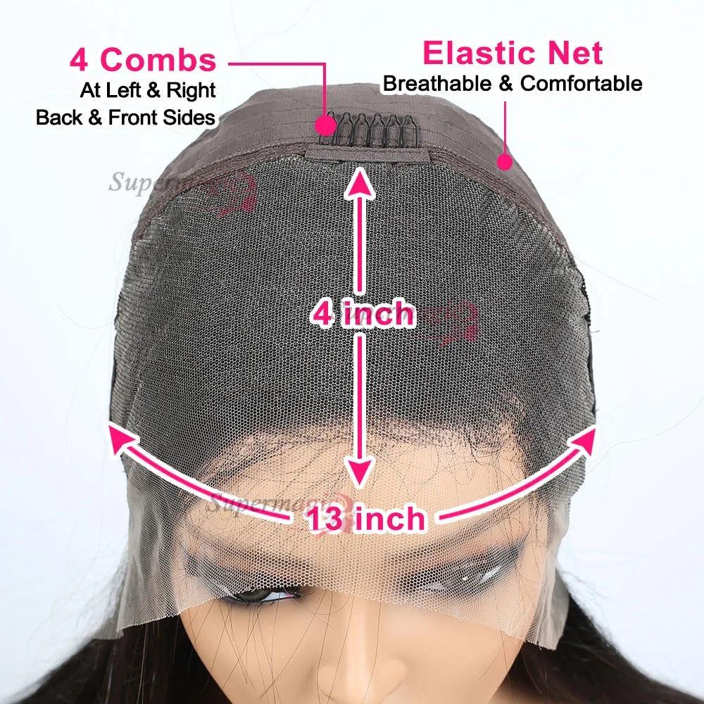Ombre Chotolate brown Straight Bob 13x4 Lace Closure Human hair Wigs 100% Vietnamese Hair Wear and Go Glueless Layered Cut Wig