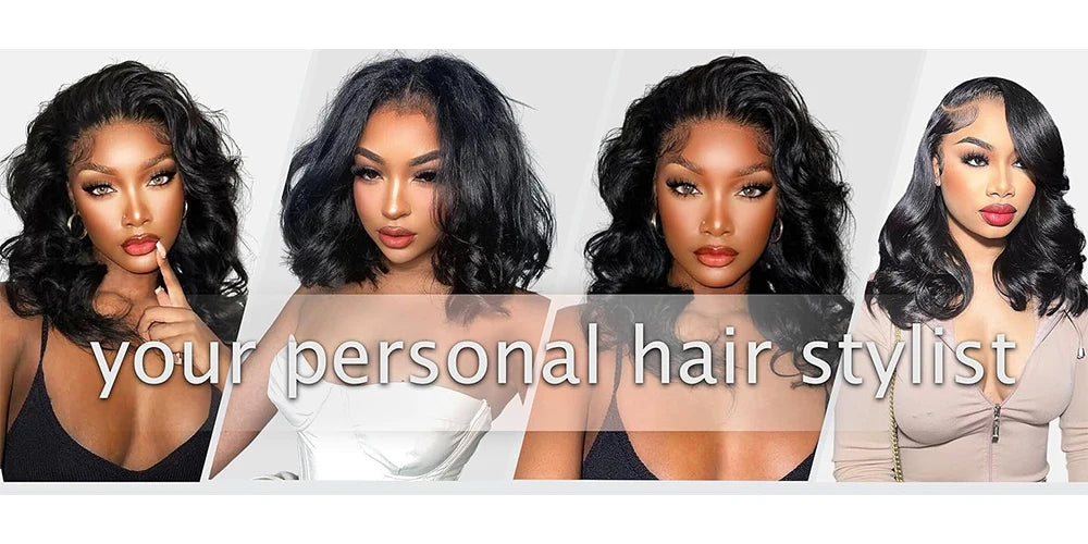250% Density 13x6 Body Wave Lace Front Wigs Human Hair Pre Plucked 13x4 HD Transparent Lace Frontal Wigs Human Hair for Women