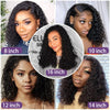 Curly Wig Pre Plucked Brazilian Human Hair Wigs 13x4 Lace Front Wig Short Bob Deep Wave Kinky Curly Lace Front Human Hair Wigs
