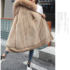 Women Winter Parka Warm Hooded Long Sleeve Zipper Thick Jackets Fur Collar Fleece Drawstring Long Coat Casual Streetwear Outwear