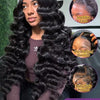 Mossily 220 Density Loose Wave 13x4 HD Lace Front Wig 40 Inch Brazilian Curly Deep Wave 13x6 Lace Frontal Human Hair Wigs Women