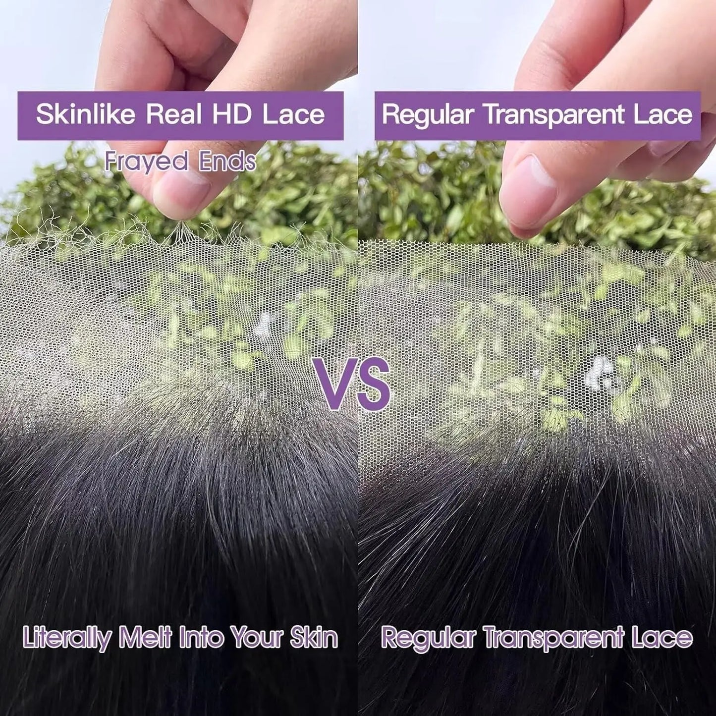 250 Density 13x6 HD Lace Frontal Wig Invisible Real HD Lace 13x4 Full Frontal Lace Wig Straight Pre Plucked Virgin Human Hair