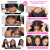 100% Glueless Wigs Human Hair Wigs Ready To Wear Bleached Knots 6x4 Pre Cut HD Transparent Wear And Go Wigs Kinky Curly 210%