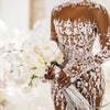 Sexy Mermaid Wedding Dresses High Neck See Through Lace Appliques Bridal Gowns Sweep Train Long Sleeve African Vestido de novia