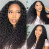 Kinky Curly Headband Wigs Brazilian Remy Human Hair 180% Density 20 Inch Wear to Go Glueless Water Wave Headband Wig For Women