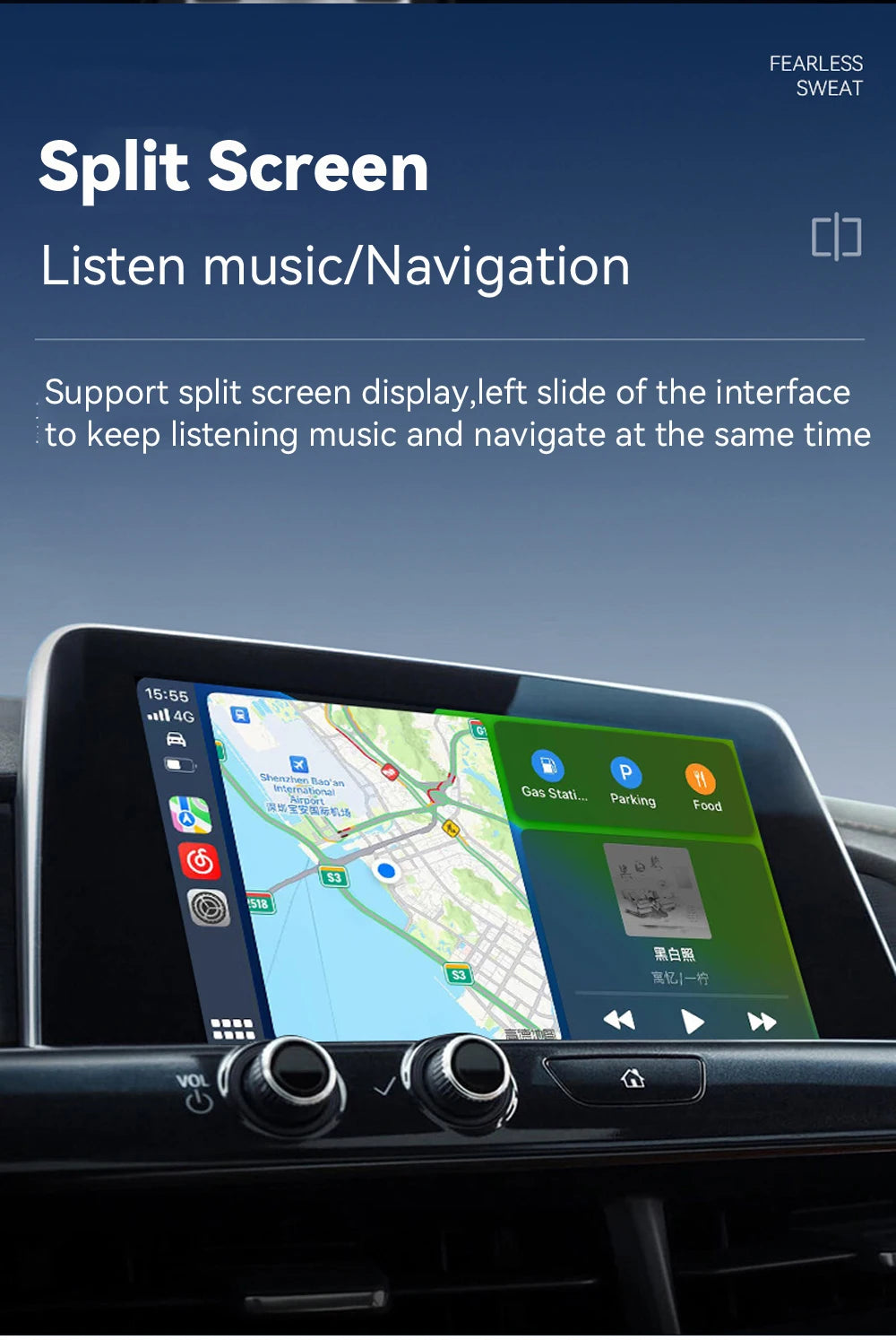 VR Robot Wireless Carplay Android Auto Dongle Mini Plug & Play 2 IN 1 Car Navigation Adapter WiFi BT Auto-connect