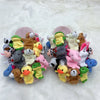 Home Slippers Women Cotton Slippers Furry Flip Flops House Shoes Cute Teddy Bear Slides Plush Pantuflas Women Cheap Slides