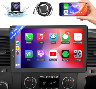 New 10.1 Inch Wireless Car Stereo for Chevy Chevrolet GMC Buick HD Touchscreen Car Video Player with Rear Camera GPS WIFI 2G+32G