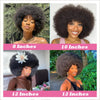 Short Afro Kinky Curly Human Hair Wig With Bangs Fluffy Natural Bob Wigs Brazilian Full Machine Made Wigs On Sale  180% Density