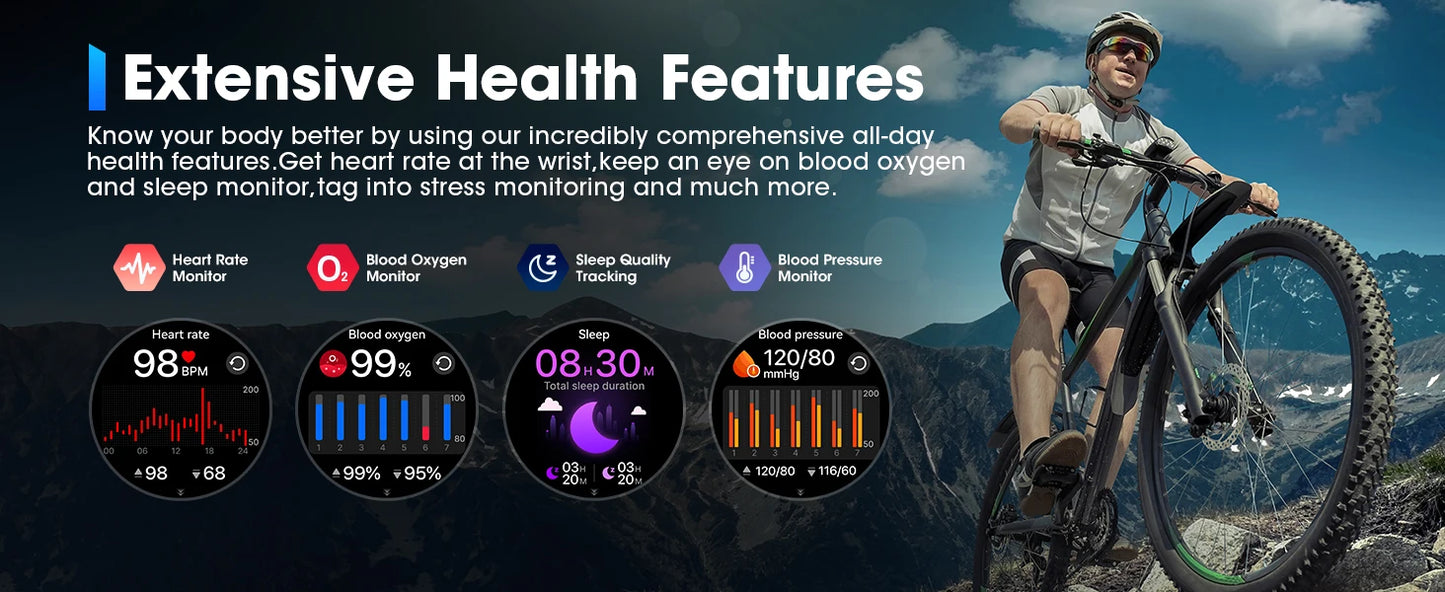 Karchilor smart watches for men 2025 Women'S Smartwatch Bluetooth Call 1.85 High-Definition Screen  Fitness Sports Waterproof
