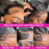 Curly Short Bob 200% HD 13X4 Lace Frontal 100% Natural Human Hair Wigs Deep Water Wave 13X4 Lace Front Wig 4x4 Closure For Women