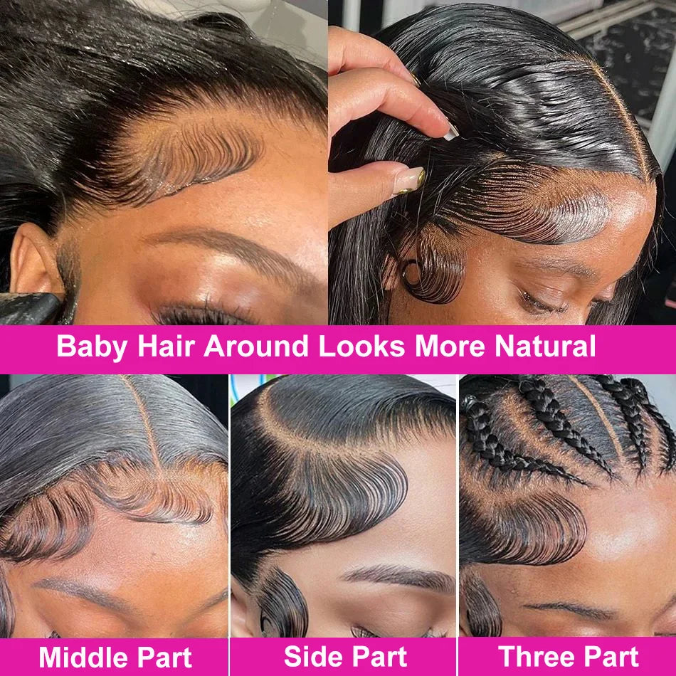 Curly Short Bob 200% HD 13X4 Lace Frontal 100% Natural Human Hair Wigs Deep Water Wave 13X4 Lace Front Wig 4x4 Closure For Women