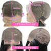 Deep Wave 13x4 Lace Front Wigs Short Bob Wig Brazilian Virgin Human Hair Pre Plucked With Baby Hair Natural 4x4 Closure Bob Wigs