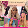 40 inch Curly 613 Honey Blonde Lace Front Human Hair Wigs Loose Deep Wave 13x6 HD Water Wave Color Transparent Lace Frontal Wig