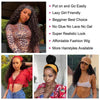 Kinky Curly Headband Wigs Brazilian Remy Human Hair 180% Density 20 Inch Wear to Go Glueless Water Wave Headband Wig For Women