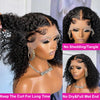 Deep Wave 13x4 Lace Front Wigs Short Bob Wig Brazilian Virgin Human Hair Pre Plucked With Baby Hair Natural 4x4 Closure Bob Wigs