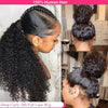 250 Density 360 Full Lace Wig Human Hair Pre Plucked Deep Curly Lace Front Human Hair Wig Curly HD Transparent Lace frontal Wig