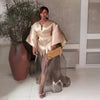 Fashion Two-Piece Pair with lace lingerie Boubou Women's Dress Luxurious African Fabric Clothing for Women