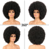 Short Afro Kinky Curly Human Hair Wig With Bangs Fluffy Natural Bob Wigs Brazilian Full Machine Made Wigs On Sale  180% Density