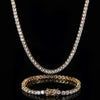 Hip Hop Jewelry 1 Row Iced Out Tennis Chain Bling CZ Men Diamond Cubic Zirconia Choker Necklace Women Drop Shipping