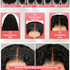 220 Density HD 13X6 Transparent Deep Water Wave Curly Human Hair Lace Frontal Wig 30 34 Inch 13X4 Lace Front Human Hair Wigs