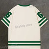 Mens 3D Numbers Printed Short Sleeve T Shirt Man V Neck Sportwear Brooklyn Racing Football Tee Vintage Casual Tops Men Clothes