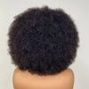 Short Afro Kinky Curly Human Hair Wig With Bangs Fluffy Natural Bob Wigs Brazilian Full Machine Made Wigs On Sale  180% Density