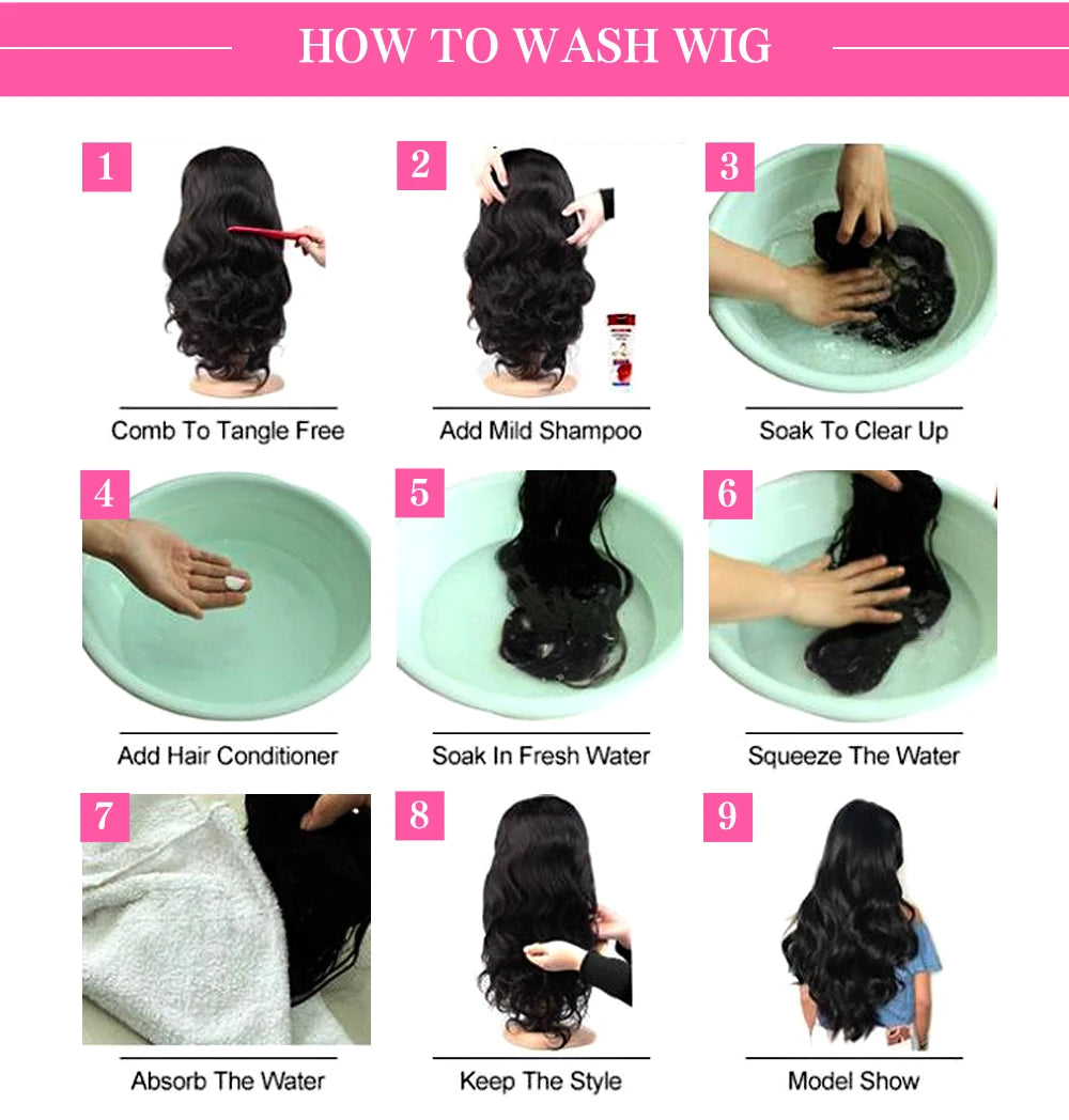 Deep Wave 13x4 Lace Front Wigs Short Bob Wig Brazilian Virgin Human Hair Pre Plucked With Baby Hair Natural 4x4 Closure Bob Wigs