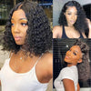 Curly Wig Pre Plucked Brazilian Human Hair Wigs 13x4 Lace Front Wig Short Bob Deep Wave Kinky Curly Lace Front Human Hair Wigs