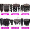 Peruvian Hair 4x4 Lace Closure Pre plucked  Straight Hair 13x4 HD Transparent Lace Frontal 100% Human Hair Natural Hair Line