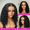 Deep Curly Wave Short Bob Wigs Brazilian 100% Human Hair 13x4 Lace Front Wigs 4x4 Lace Closure Curly Wigs For Women 200% Density