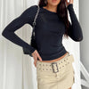 TUSHANGGE Women Long Sleeve T Shirt Spring Autumn Solid Casual Shirts Female Pullovers Tee Y2k Clothes Streetwear Crop Tops