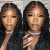 36 Inches Synthetic Lace Braided Wigs Butterfly Braids Lace Wig For Black Women Braid Wigs On Sale Clearance Box Braids Lace Wig