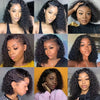 Curly Wig Pre Plucked Brazilian Human Hair Wigs 13x4 Lace Front Wig Short Bob Deep Wave Kinky Curly Lace Front Human Hair Wigs