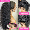 250 Density 30 Inch Invisible Strap Water Wave Curly 360 Full Hd Lace Front Human Hair Wig Glueless Wig Deep Wave Frontal Wig