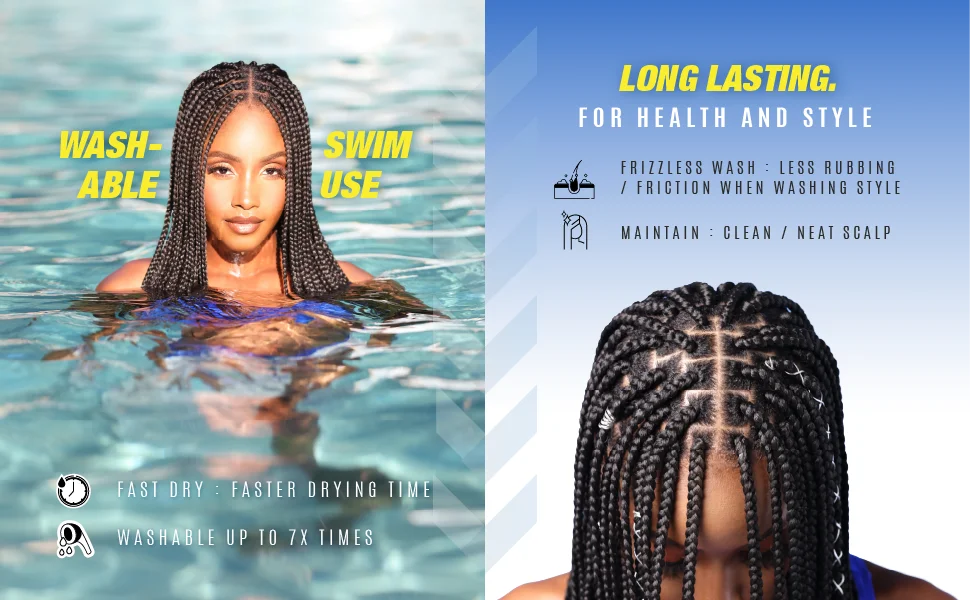 Sensationnel XPRESSION 3X Ruwa Synthetic Hair Braids Pre-Stretched Braid 24" - Lightweight, Easy to Install