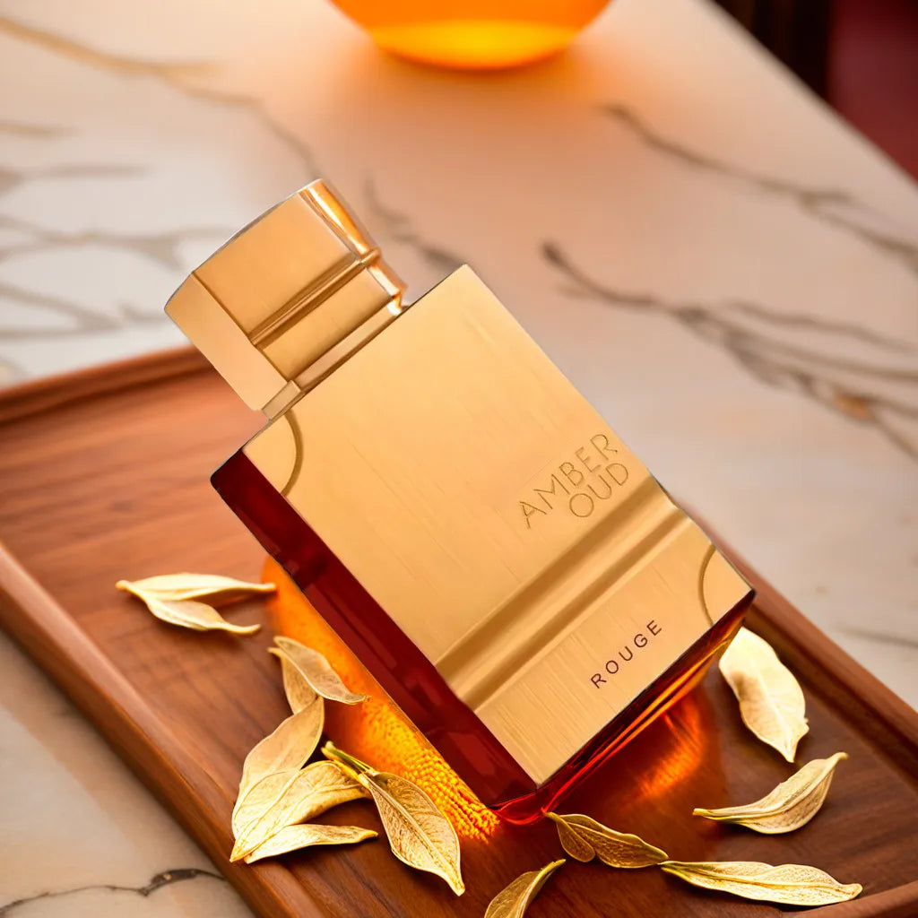 Al Haramain Amber Oud Rouge Eau de Parfum (1 Bottle/60 ML) – Oriental Arabic Perfume, Woody Scent, Gift for Him or Her