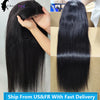 28 30 Inch 6x4 4x4 Pre-Cut Glueless Wig Human Hair Ready To Wear Straight Glueless Wigs Pre-Plucked Top Brazilian Wigs for Women