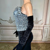 Novance Y4065 Elegant Evening Dress 2024 With Gloves Women'S Clothing Sexy Club for Party Strapless Clothing Luxury