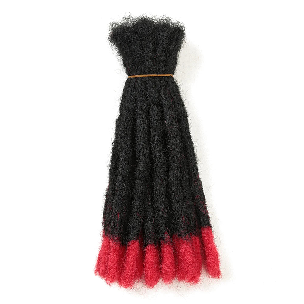 10 Inch Synthetic Dreadlocks Crochet Braids Hair  Handmade Locs Hip-Hop Style For Men And Women Ombre Braiding wig Extensions He