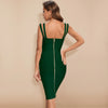BEAUKEY Summer White Rhinestone Bandage Evening Dress Women Luxury Maxi Spaghetti Strap Red Club Celebrity Evening Party Vestido