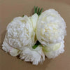 5Big Heads 11cm Diameter Rose Pink Peony Artificial Flowers Bouquet Fake Flower for Home Bride Wedding Decoration Marriage Decor