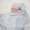 Baby Plush Blankets Stroller Comforter Winter Newborn Bed Sheet Grey Elephants Kid Boy Girl Swaddle Wrap Cobertor Infantil Quilt