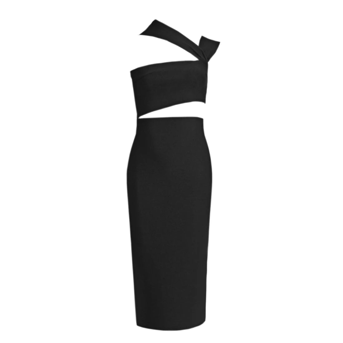 Women Summer Sexy Hollow Out Brown Midi Knee Length Bodycon Bandage Dress 2023 Designer Elegant Evening Party Dress Vestido