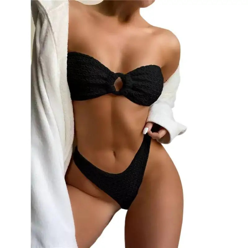 Cikini 2024 Custom Two Piece Brazilian Thong Beachwear High Quality Quick Dry Swimwear Women Sexy Bikini