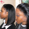 Queen Hair HD Bob Wig Bone Straight HD 4x4 5x5 6x6 Closure Wig HD 13x6 13x4 Full Frontal Bob Wig 100% Raw Human Hair Pre-plucked